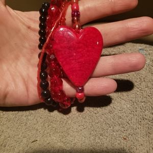 Valentines heart bracelet